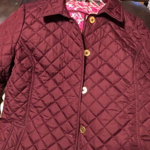 Waist length quilted coat